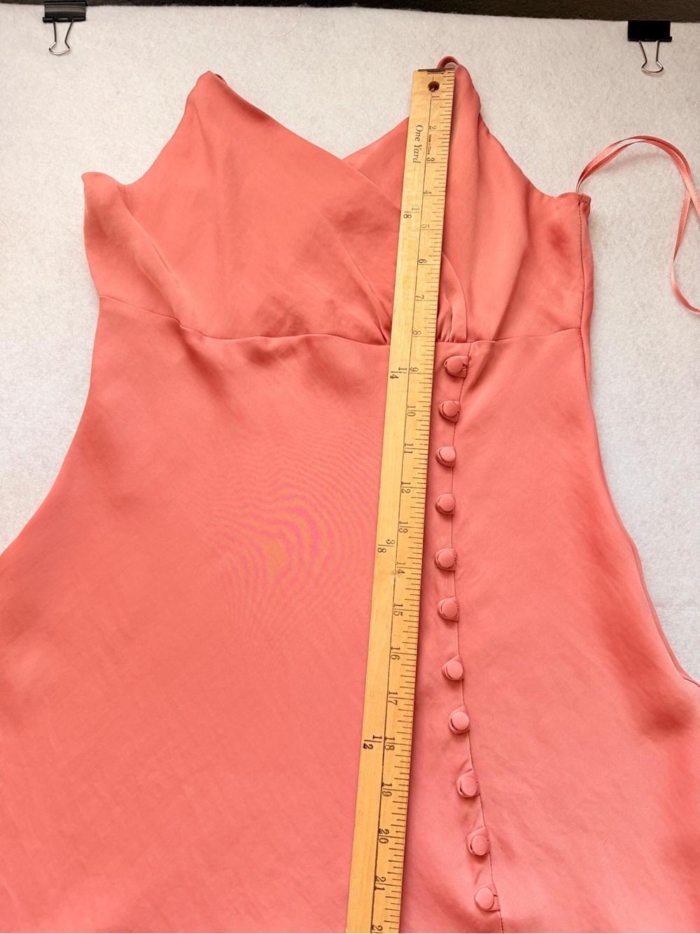 Zara NWT Rose Satin Wrap-Front Maxi Slip Dress Size Medium - Picture 8 of 14